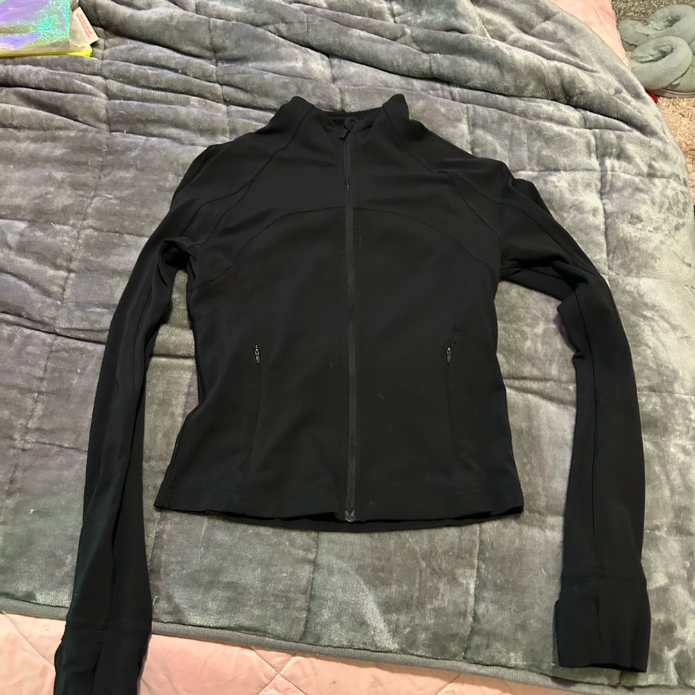 Lululemon Athletica Black Utility Jacket with Mock Neck